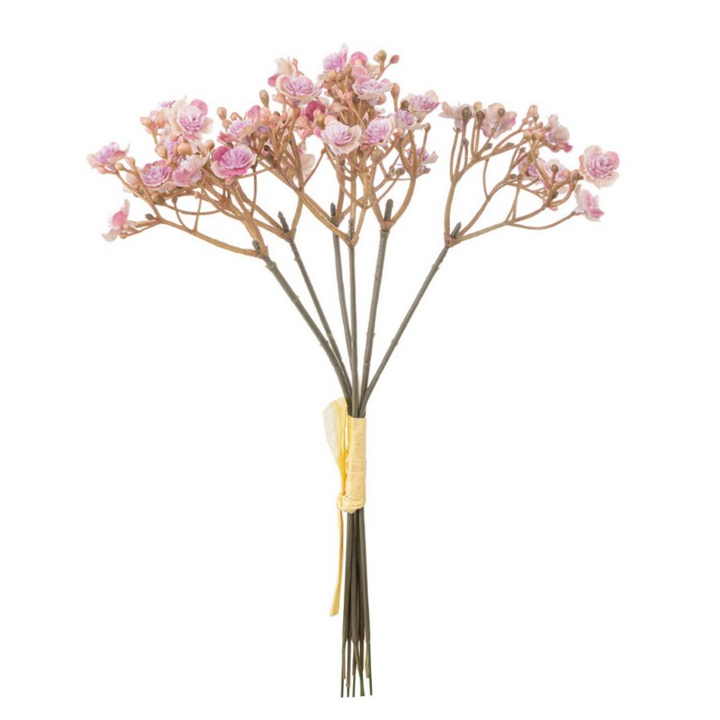 Mazzetto con fiori rosa di gypsophila